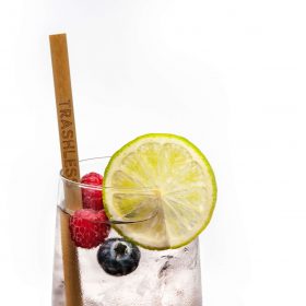 Cocktail mit Trashless Bambusstrohhalme